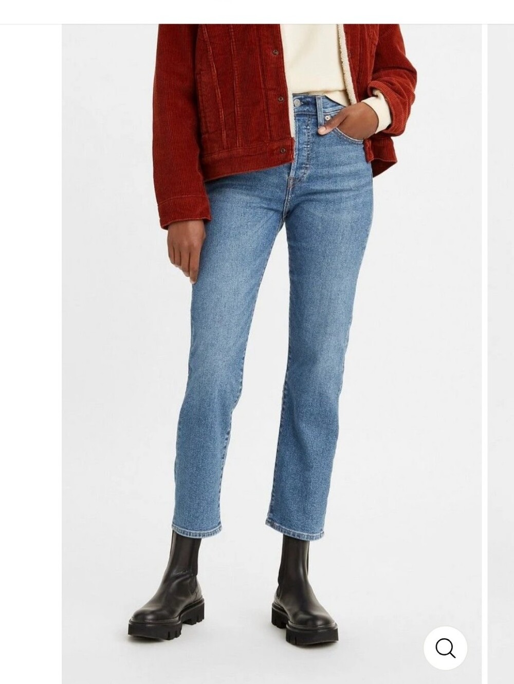 Levi's Women's Straight Leg Jeans in Light Blue Denim